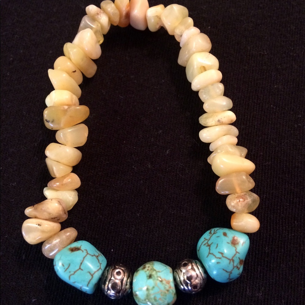 Turquoise gemstone bracelet
